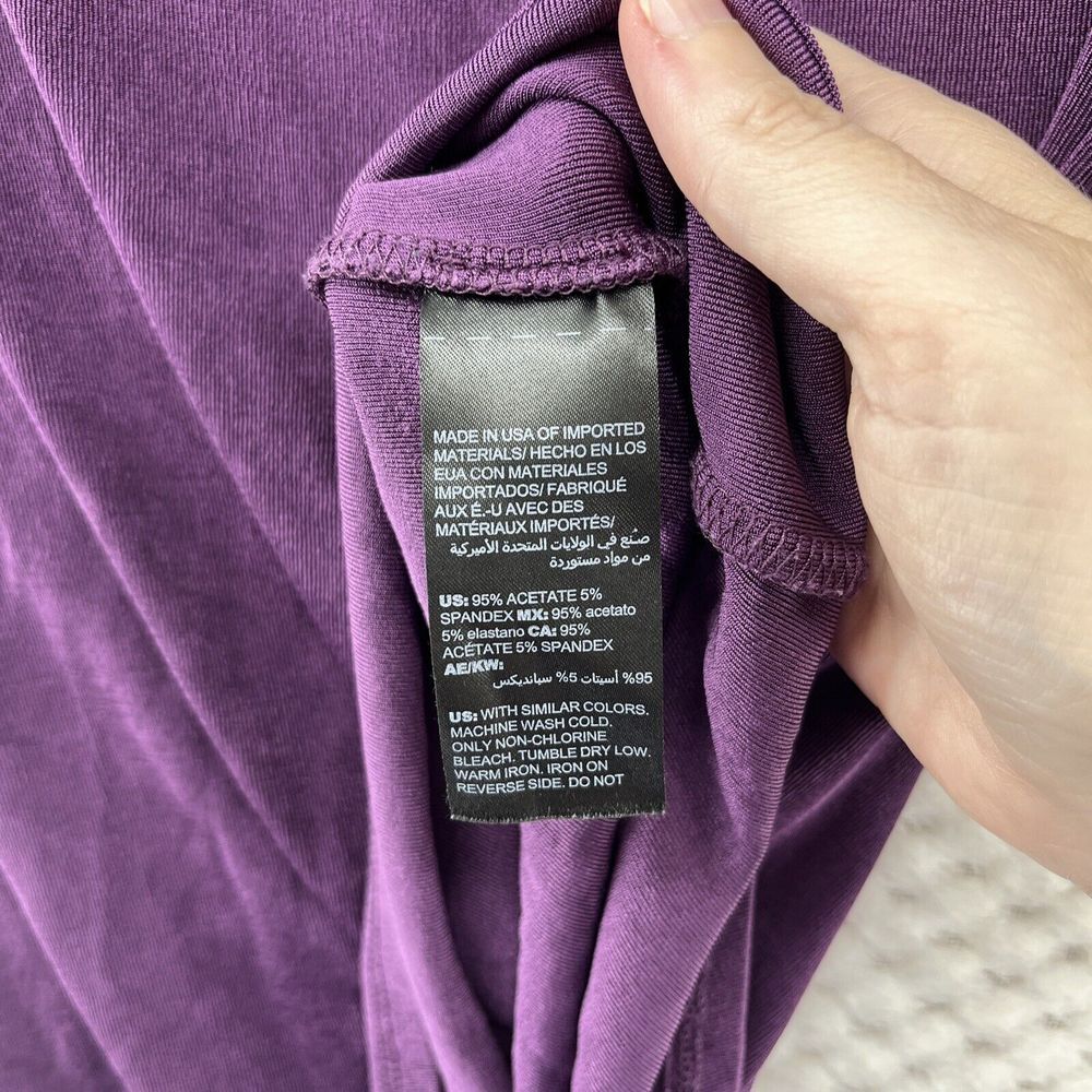 Chico's Women’s Purple Bell Sleeve Top, Size 8-10 - Picture 7 of 9